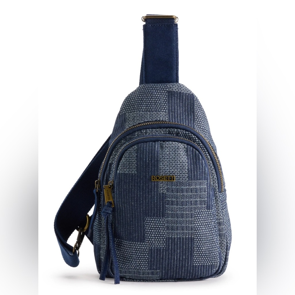 Rossetti Dark Denim Sling Bag. Mini backpack Dark Blue. NWT.